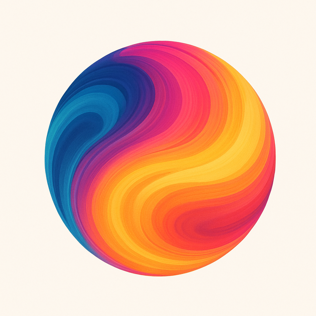 Colorful swirly design